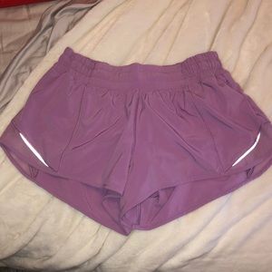 Purple lululemon Hotty Hot shorts